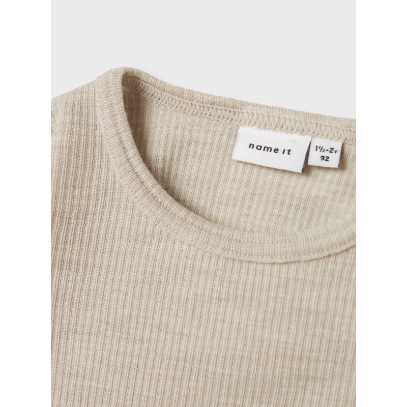 NAME IT MINI Wax Uld Bluse - Nacreous Cloud