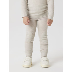 NAME IT MINI Wax Uld Leggings - Nacreous Cloud