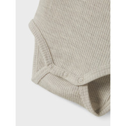 NAME IT BABY Wax L/S Uld Bodystocking - Nacreous Cloud
