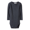 NAME IT BABY Wax L/S Uld Bodystocking - Ombre Blue
