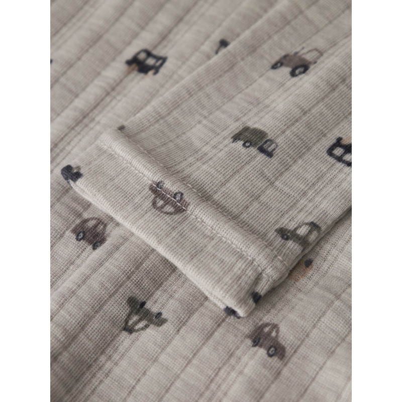 NAME IT MINI Wang Uld Bluse - Nacreous Cloud / Small Cars