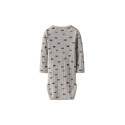 NAME IT BABY Wang Uld L/S Bodystocking - Nacreous Cloud