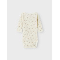 NAME IT BABY Wang Uld L/S Bodystocking - Snow White / Small Flowers