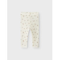 NAME IT BABY Wang Uld Skiunderbukser - Snow White / Small Flowers