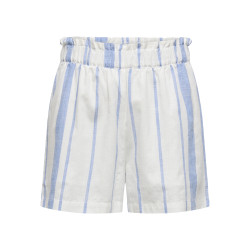 JDY Dorthea Shorts - Cloud Dancer / Della Rubbia Blue