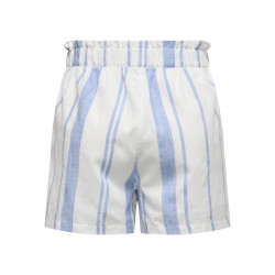 JDY Dorthea Shorts - Cloud Dancer / Della Rubbia Blue