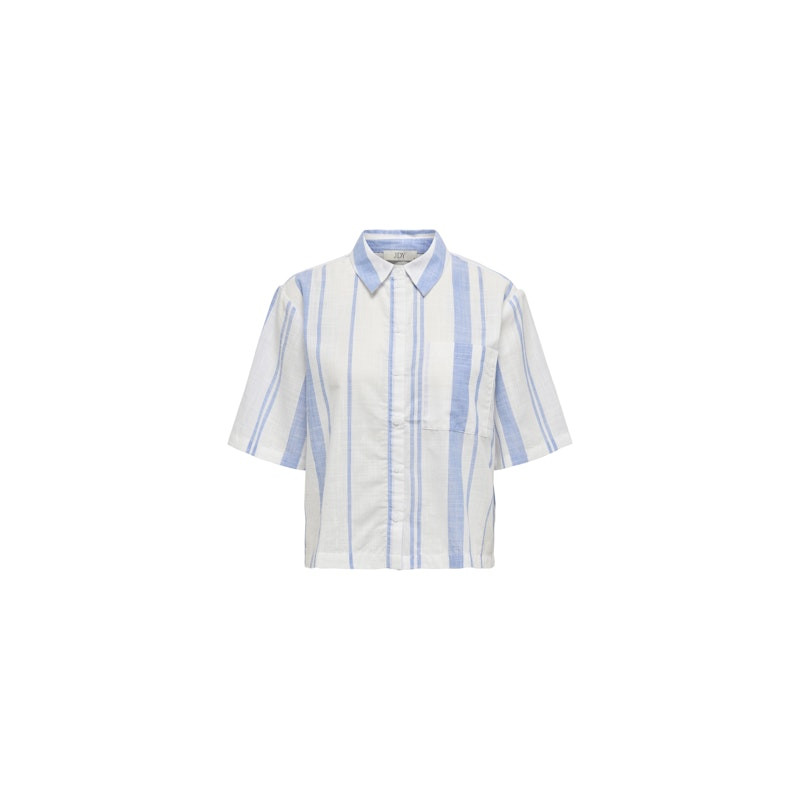 JDY Dorthea Skjorte - Cloud Dancer / Della Rubbia Blue