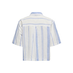 JDY Dorthea Skjorte - Cloud Dancer / Della Rubbia Blue