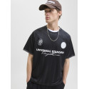 JACK & JONES Cover Retro Football T-shirt - Sort