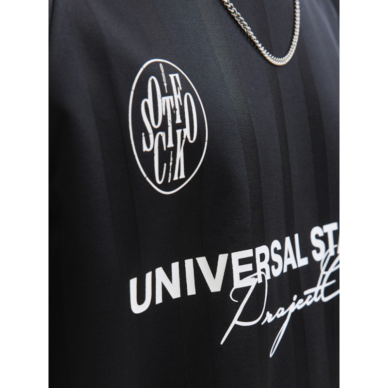 JACK & JONES Cover Retro Football T-shirt - Sort