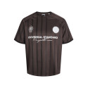 JACK & JONES Cover Retro Football T-shirt - Seal Brown