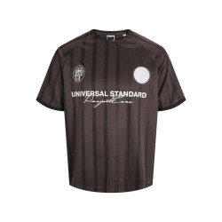 JACK & JONES Cover Retro Football T-shirt - Seal Brown