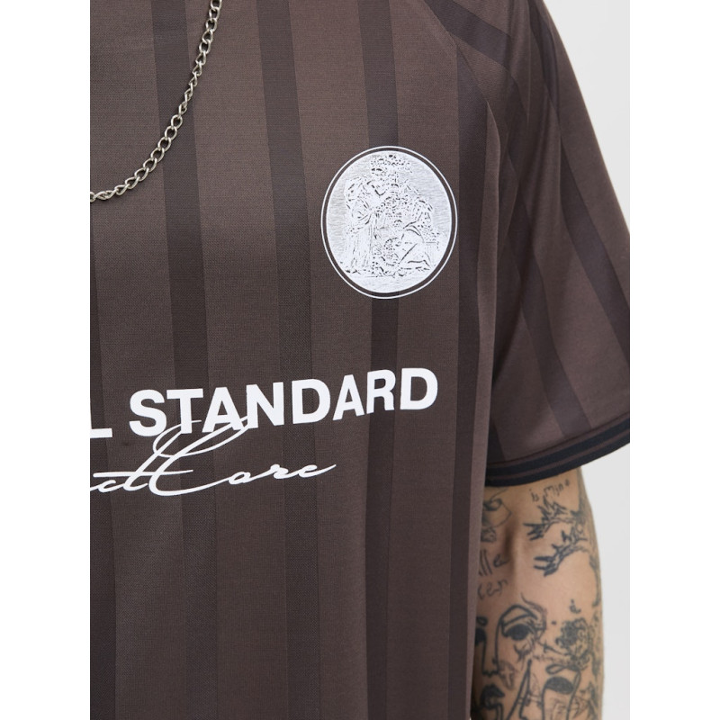 JACK & JONES Cover Retro Football T-shirt - Seal Brown