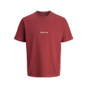 JACK & JONES Norrebro Broderet T-shirt - Tibetan Red