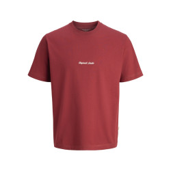 JACK & JONES Norrebro Broderet T-shirt - Tibetan Red
