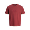 JACK & JONES Norrebro Broderet T-shirt - Tibetan Red