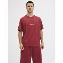 JACK & JONES Norrebro Broderet T-shirt - Tibetan Red