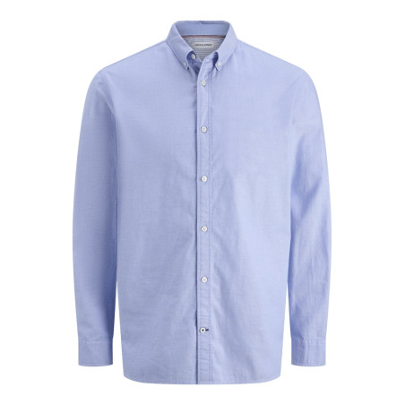 JACK & JONES Oxford Detail L/S Skjorte - Cashmere Blue