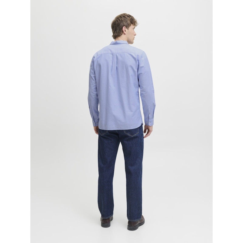 JACK & JONES Oxford Detail L/S Skjorte - Cashmere Blue