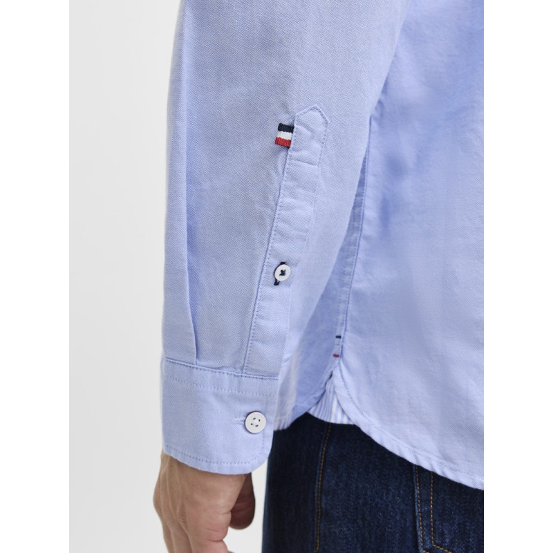 JACK & JONES Oxford Detail L/S Skjorte - Cashmere Blue