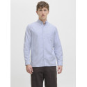 JACK & JONES Oxford Detail L/S Skjorte - Infinity / Stripes