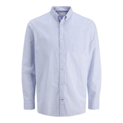 JACK & JONES Oxford Detail L/S Skjorte - Infinity / Stripes