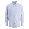 JACK & JONES Oxford Detail L/S Skjorte - Infinity / Stripes