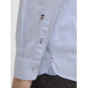 JACK & JONES Oxford Detail L/S Skjorte - Infinity / Stripes
