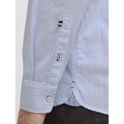 JACK & JONES Oxford Detail L/S Skjorte - Infinity / Stripes