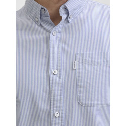 JACK & JONES Oxford Detail L/S Skjorte - Infinity / Stripes