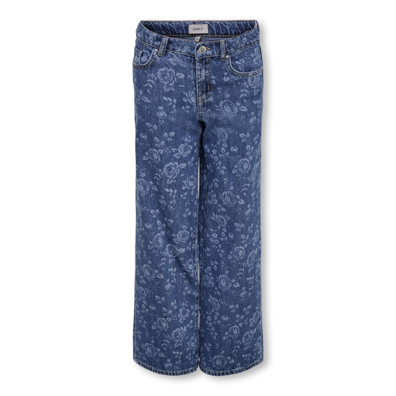 KIDS ONLY Hope Rose Jeans - Medium Blue Denim / Roses