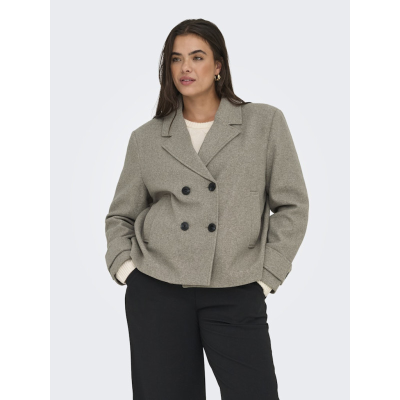 ONLY CARMAKOMA Freja Kort Jakke - Mocha Meringue