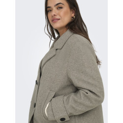 ONLY CARMAKOMA Freja Kort Jakke - Mocha Meringue