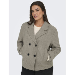 ONLY CARMAKOMA Freja Kort Jakke - Mocha Meringue