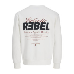 JJ REBEL Jim Sweatshirt - Cloud Dancer