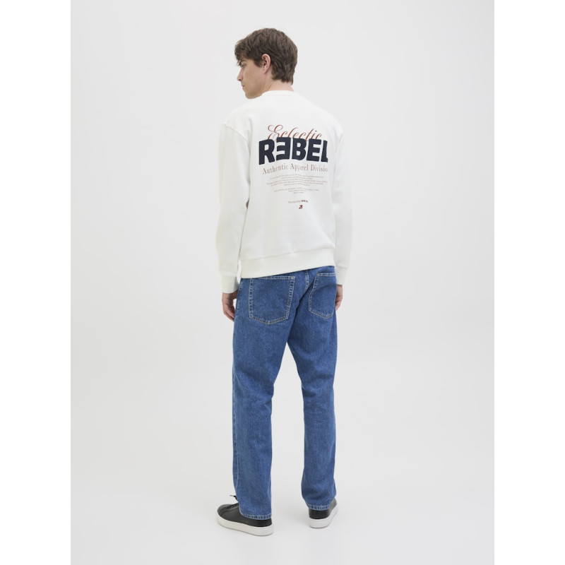 JJ REBEL Jim Sweatshirt - Cloud Dancer