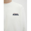 JJ REBEL Jim Sweatshirt - Cloud Dancer