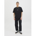 JACK & JONES Norrebro Broderet T-shirt - Sort