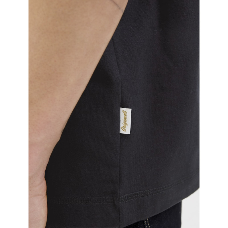 JACK & JONES Norrebro Broderet T-shirt - Sort