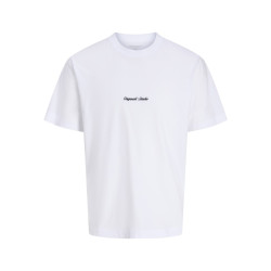 JACK & JONES Norrebro Broderet T-shirt - Bright White