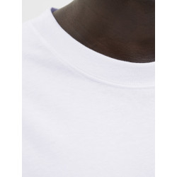 JACK & JONES Norrebro Broderet T-shirt - Bright White