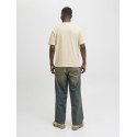 JACK & JONES Norrebro Broderet T-shirt - Antique White