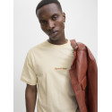 JACK & JONES Norrebro Broderet T-shirt - Antique White