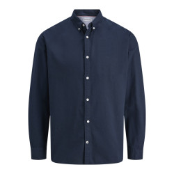 JACK & JONES Oxford Detail L/S Skjorte - Navy Blazer