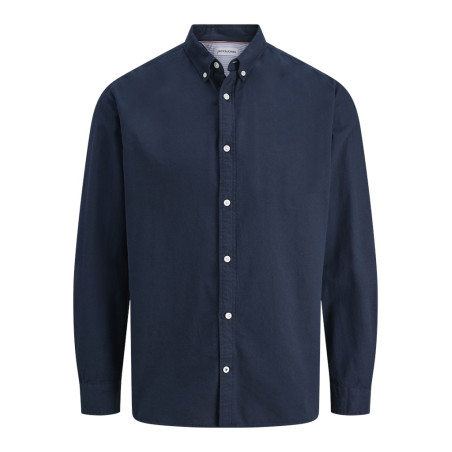 JACK & JONES Oxford Detail L/S Skjorte - Navy Blazer