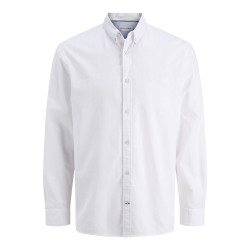 JACK & JONES Oxford Detail L/S Skjorte - Hvid