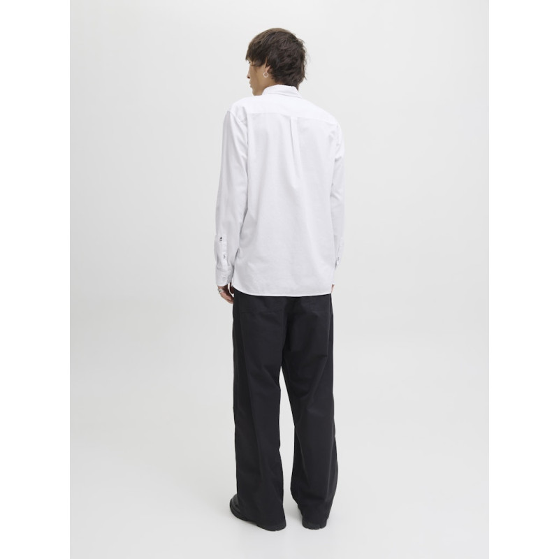 JACK & JONES Oxford Detail L/S Skjorte - Hvid