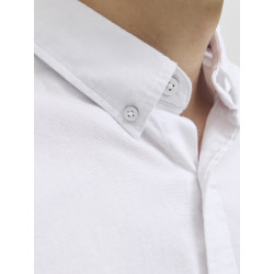 JACK & JONES Oxford Detail L/S Skjorte - Hvid