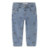 NAME IT MINI Bella Mom Jeans 1224 - Denim Blue / Rainbow