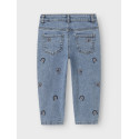 NAME IT MINI Bella Mom Jeans 1224 - Denim Blue / Rainbow